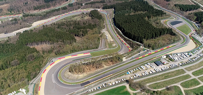 Circuito de carreras de formula 1 de Spa – Francorshamps.
