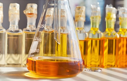 Ensayo de compatibilidad entre aceites de turbina