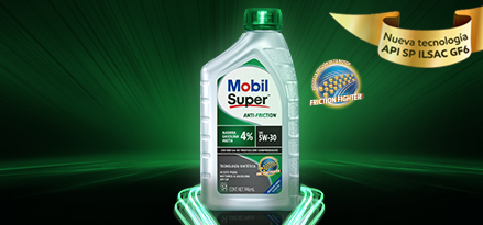 Aceite Mobil Super Anti-friction con tecnología API SP ILSAC GF6