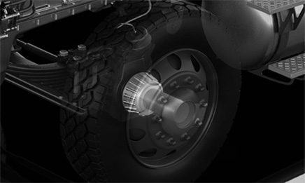 Rodamientos de los ejes de las ruedas